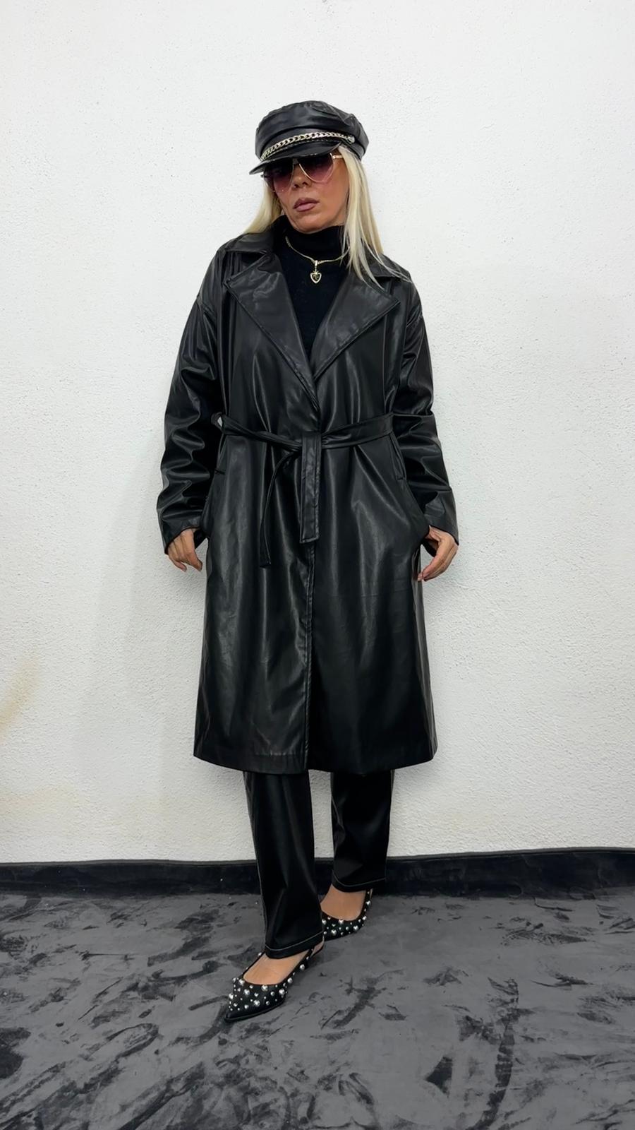 Siyah NuNu Basic Deri Ceket