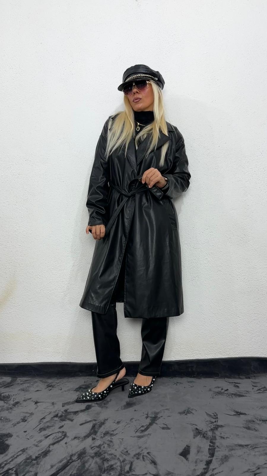 Siyah NuNu Basic Deri Ceket