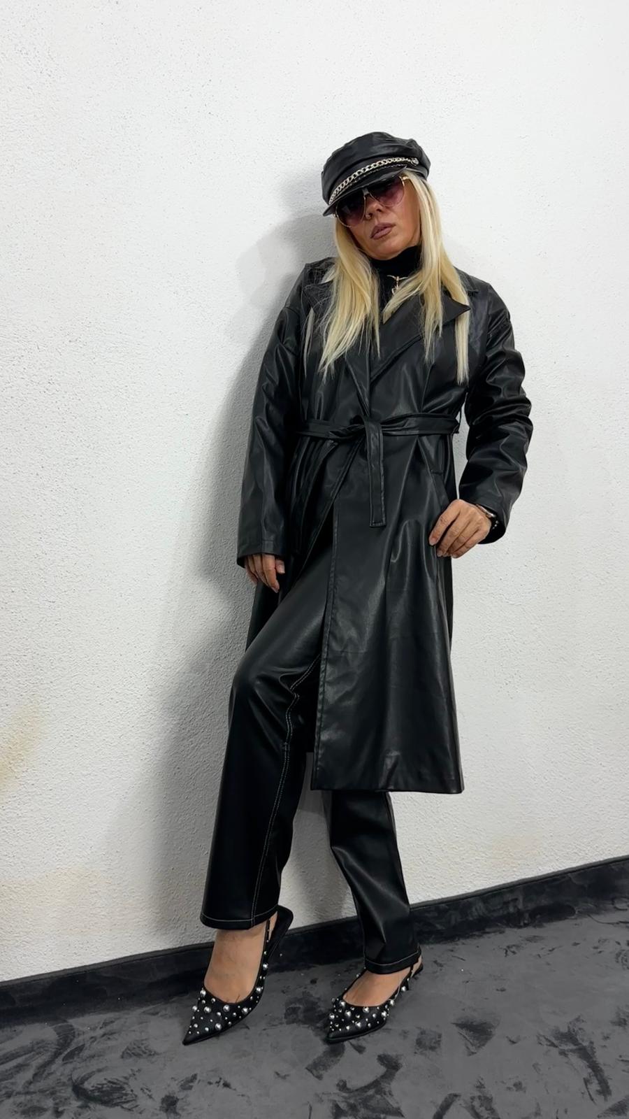 Siyah NuNu Basic Deri Ceket