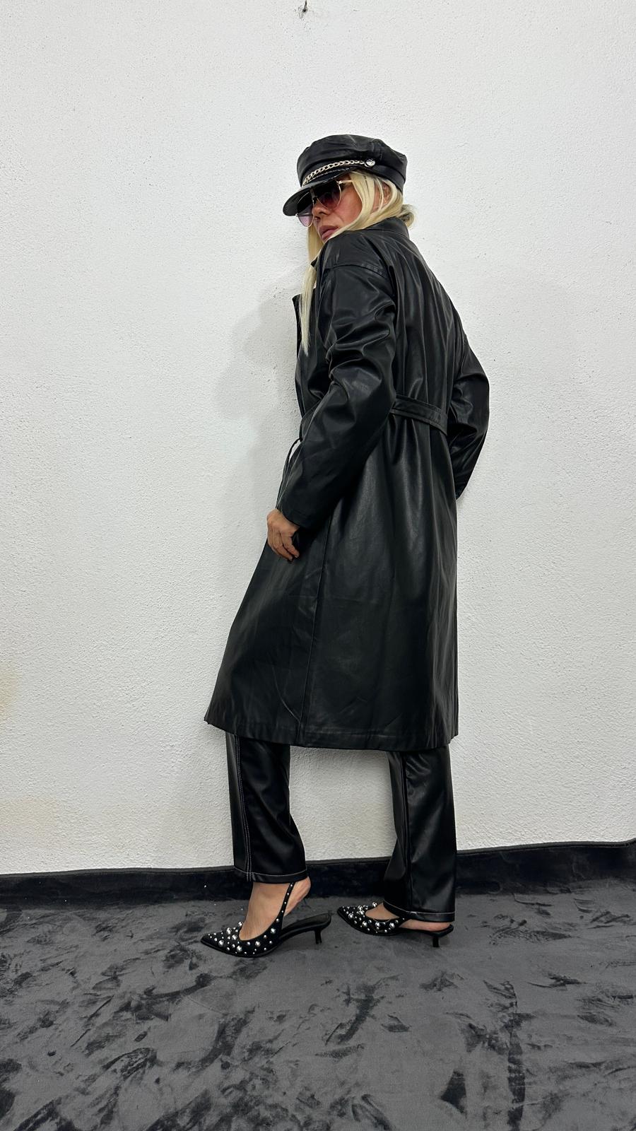 Siyah NuNu Basic Deri Ceket