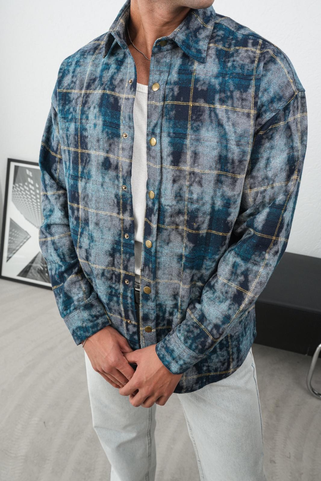 NuNu By Urban Petrol Mavisi Erkek Oduncu Gömlek