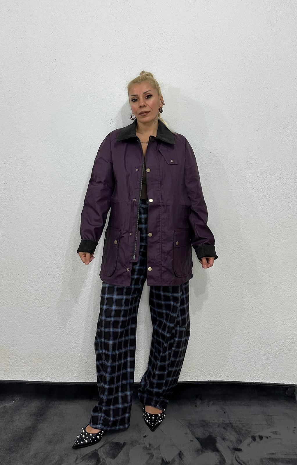 NuNu By Mumlu Görünümlü Mor Parka