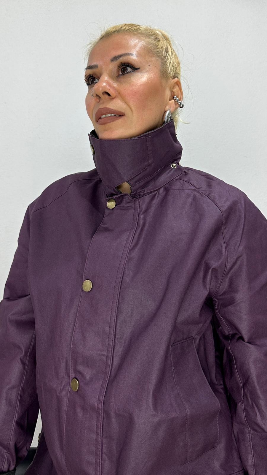 NuNu By Mumlu Görünümlü Mor Parka