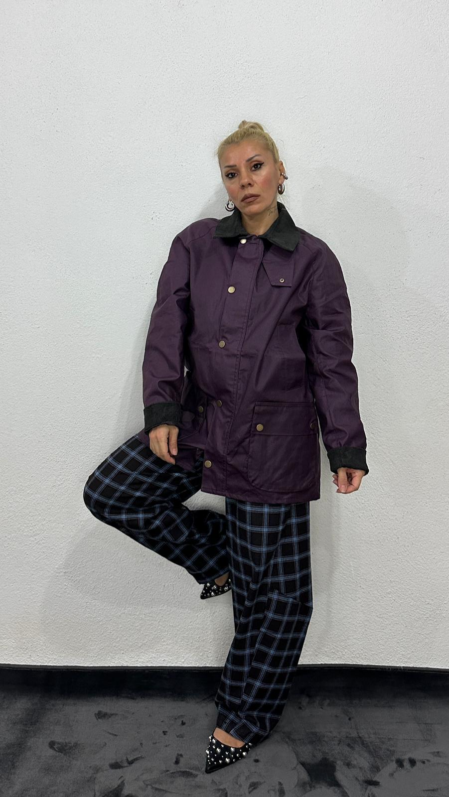 NuNu By Mumlu Görünümlü Mor Parka