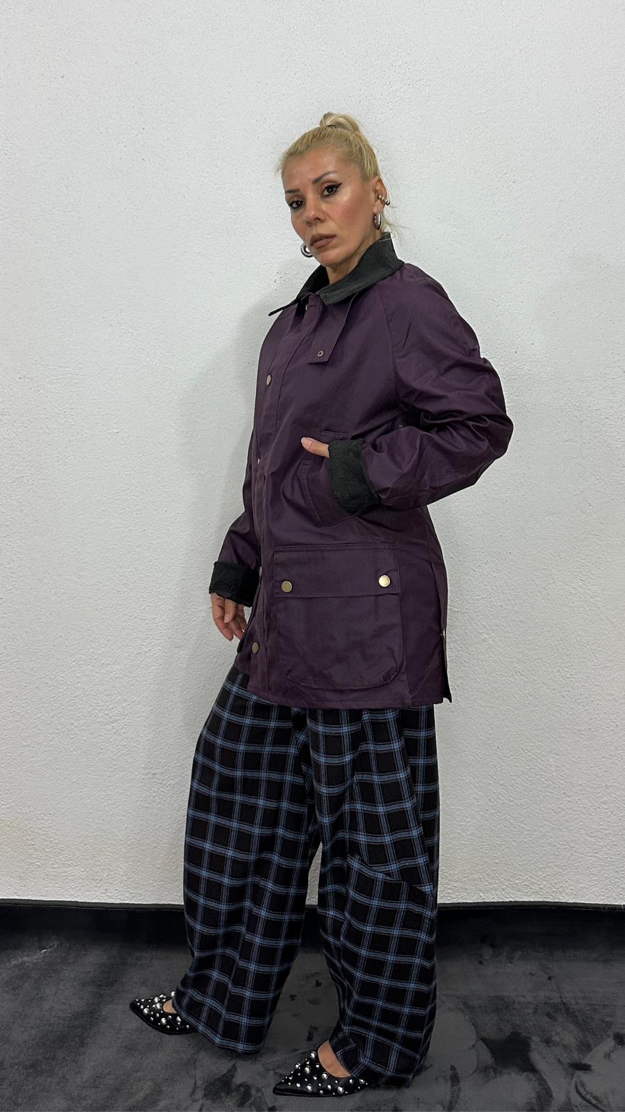 NuNu By Mumlu Görünümlü Mor Parka