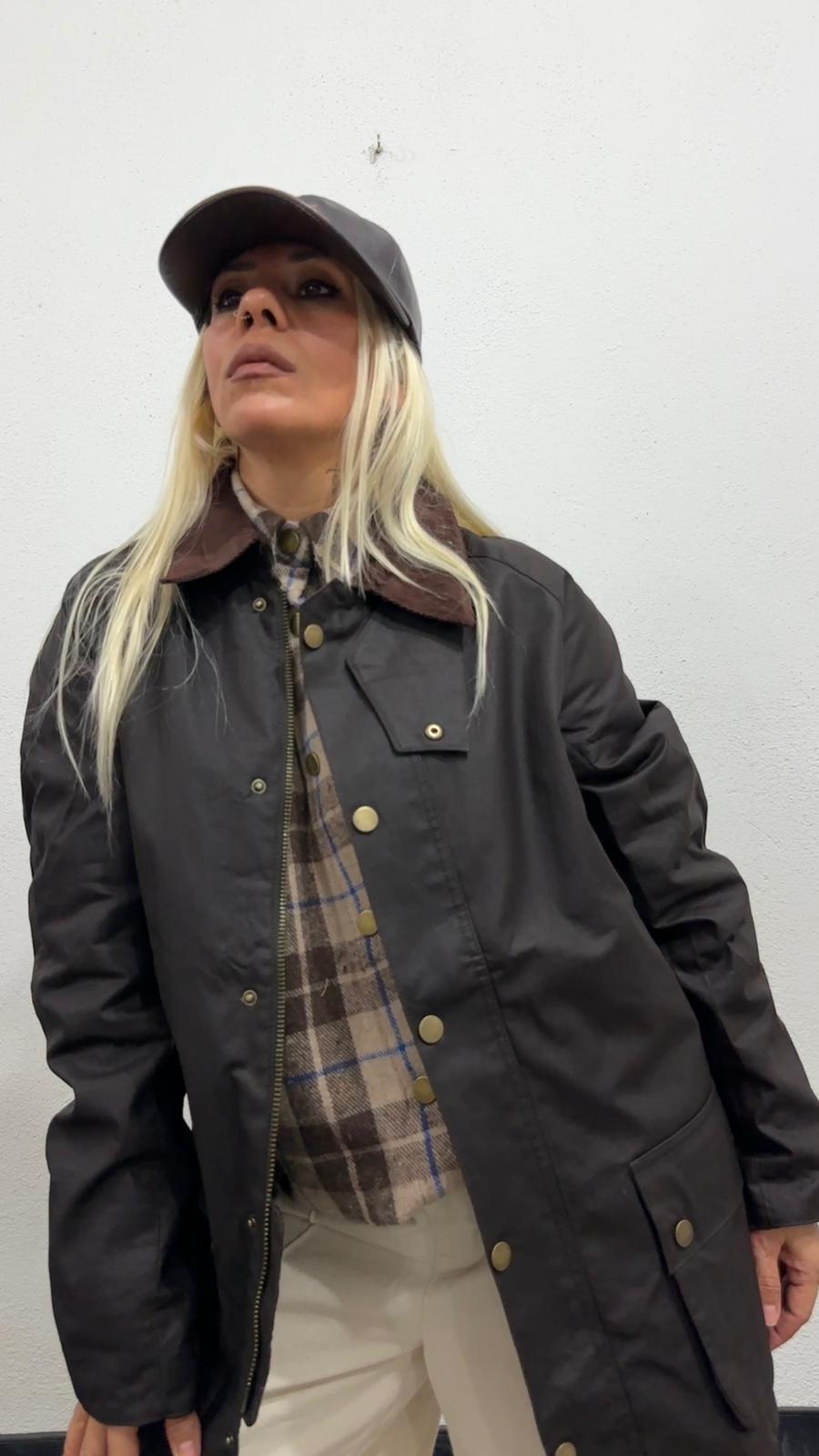 NuNu By Barbour İlhamlı Acı Kahve Oversize Mont