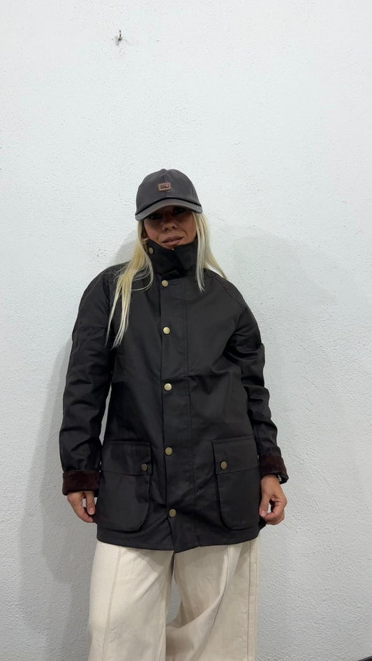 NuNu By Barbour İlhamlı Acı Kahve Oversize Mont