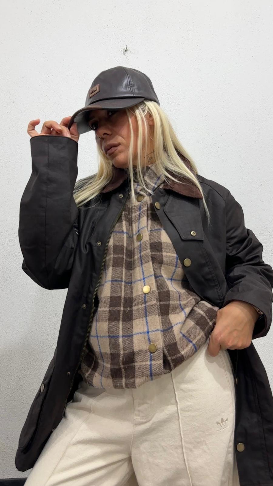 NuNu By Barbour İlhamlı Acı Kahve Oversize Mont