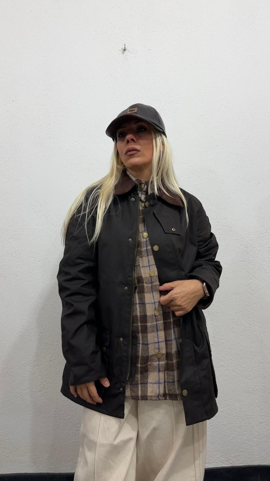 NuNu By Barbour İlhamlı Acı Kahve Oversize Mont