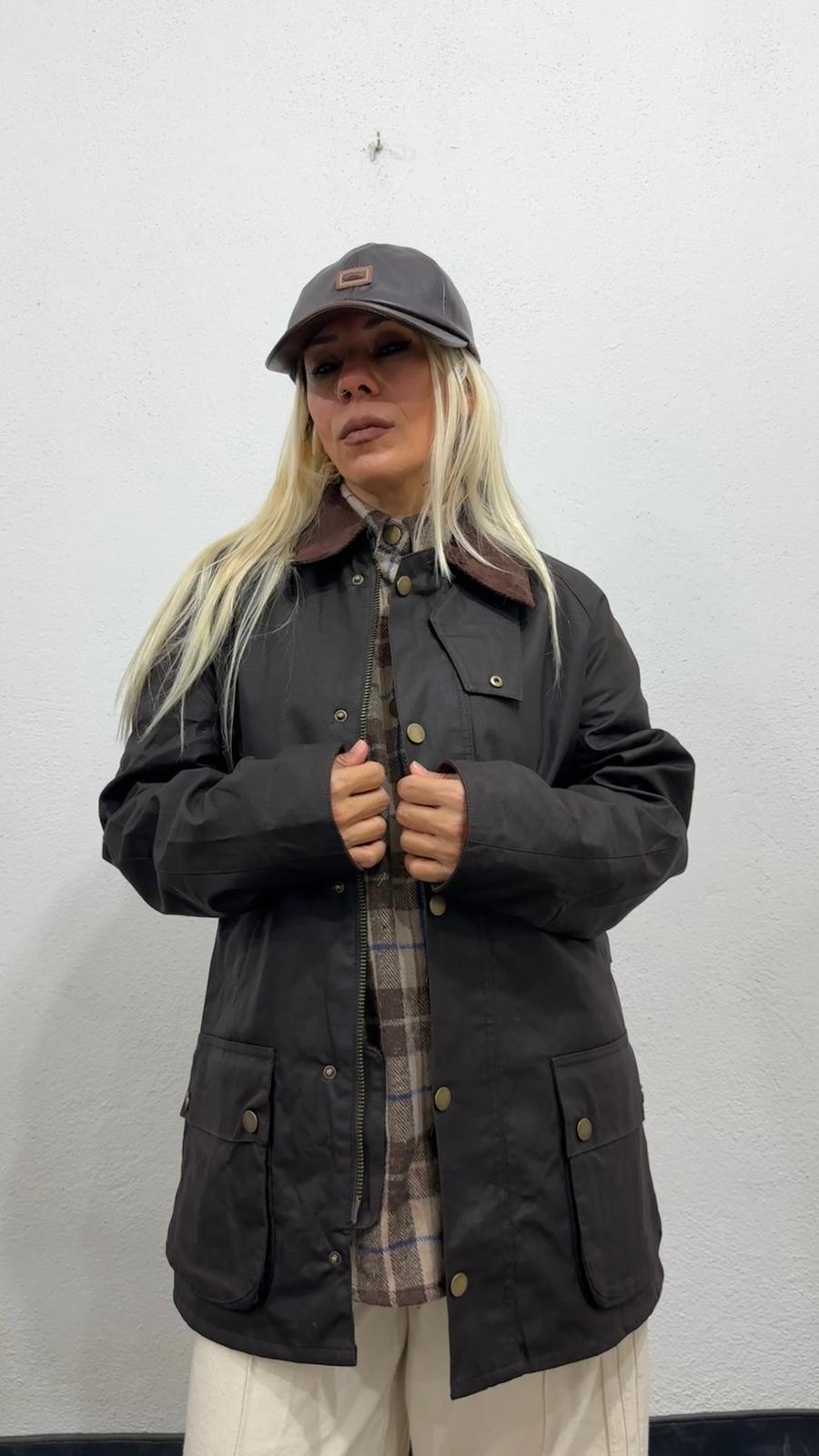 NuNu By Barbour İlhamlı Acı Kahve Oversize Mont