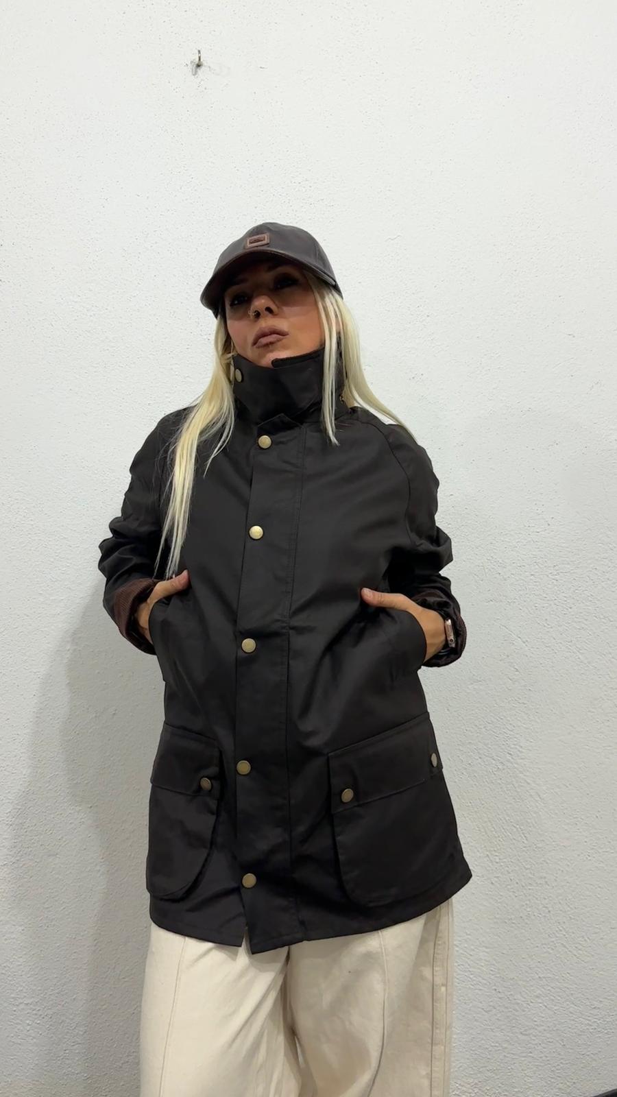 NuNu By Barbour İlhamlı Acı Kahve Oversize Mont