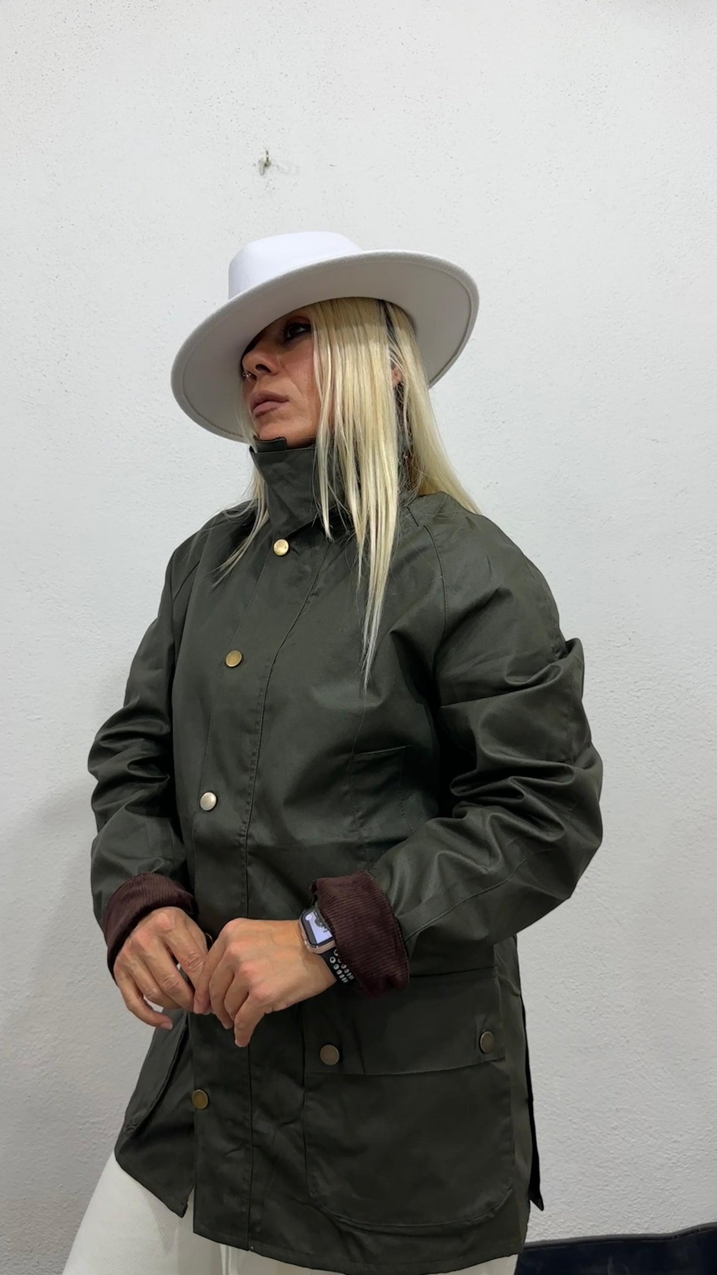 NuNu By Barbour İlhamlı Haki Oversize Mont