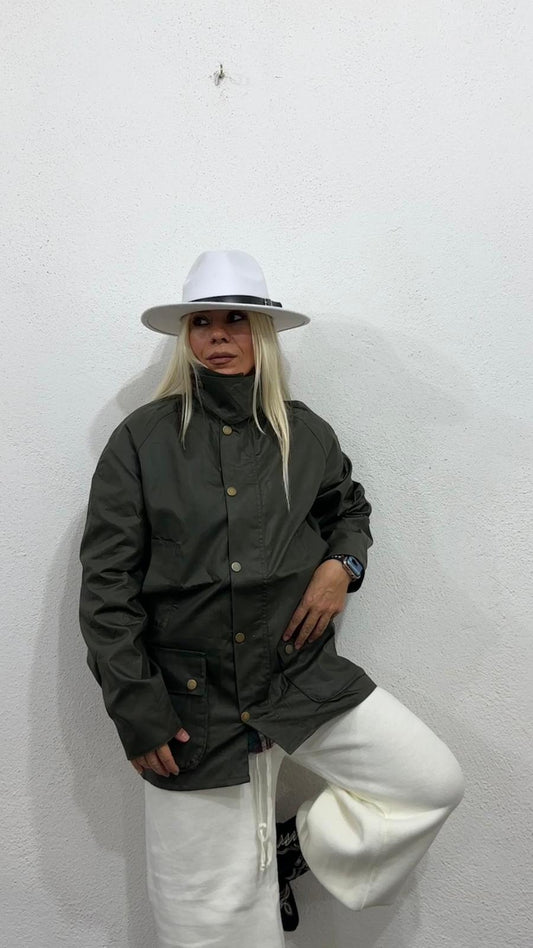 NuNu By Barbour İlhamlı Haki Oversize Mont