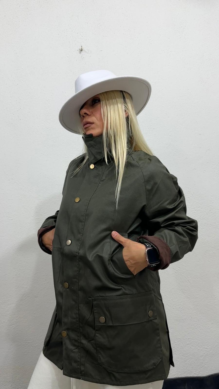 NuNu By Barbour İlhamlı Haki Oversize Mont