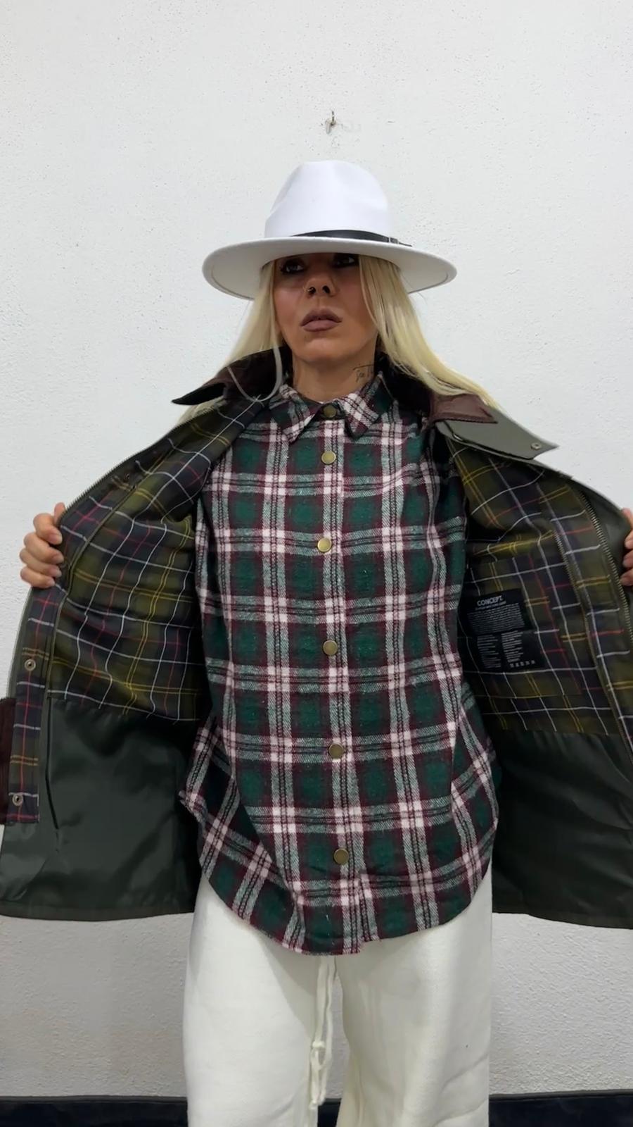 NuNu By Barbour İlhamlı Haki Oversize Mont