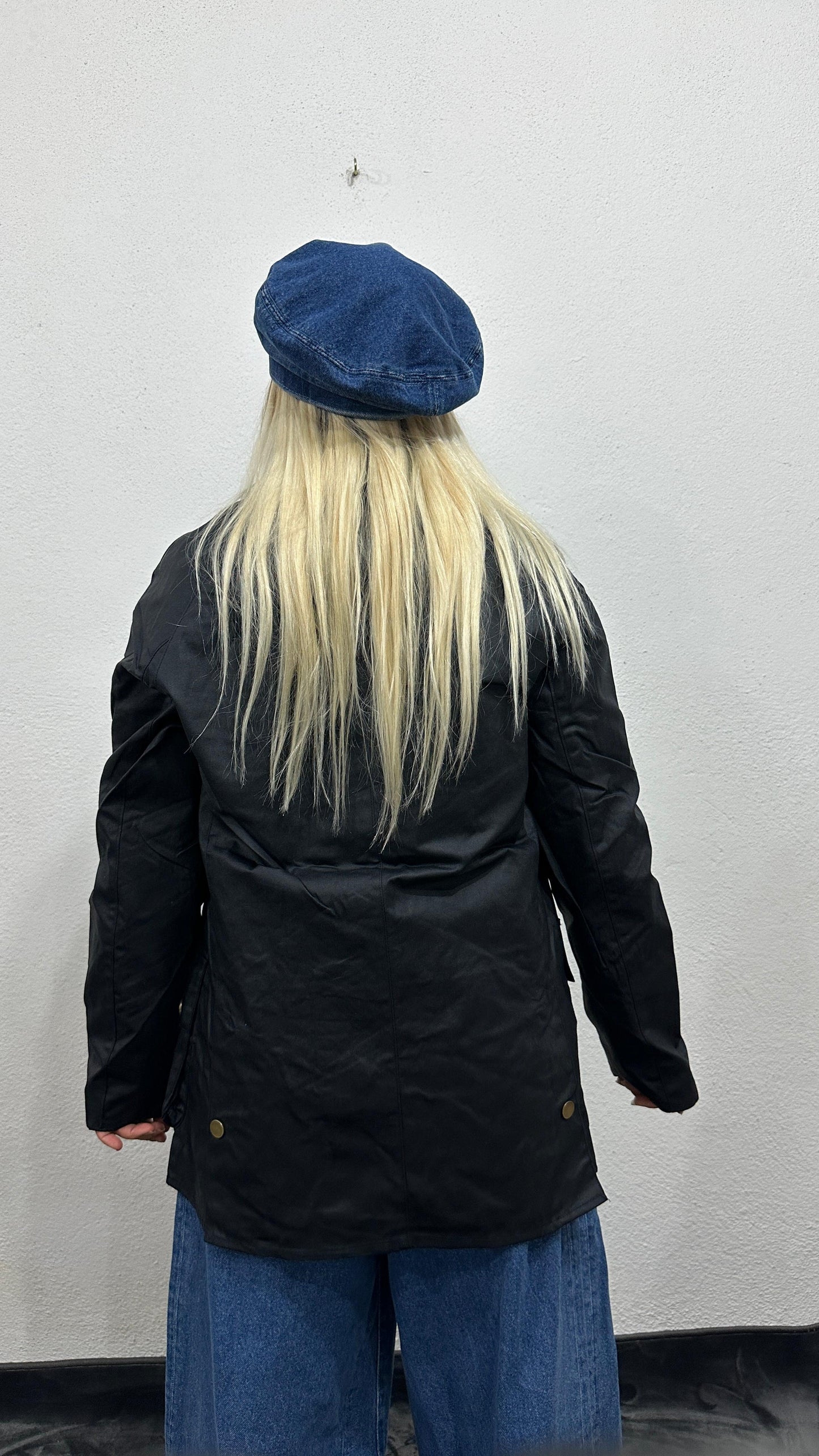 NuNu By Barbour İlhamlı Lacivert Oversize Mont