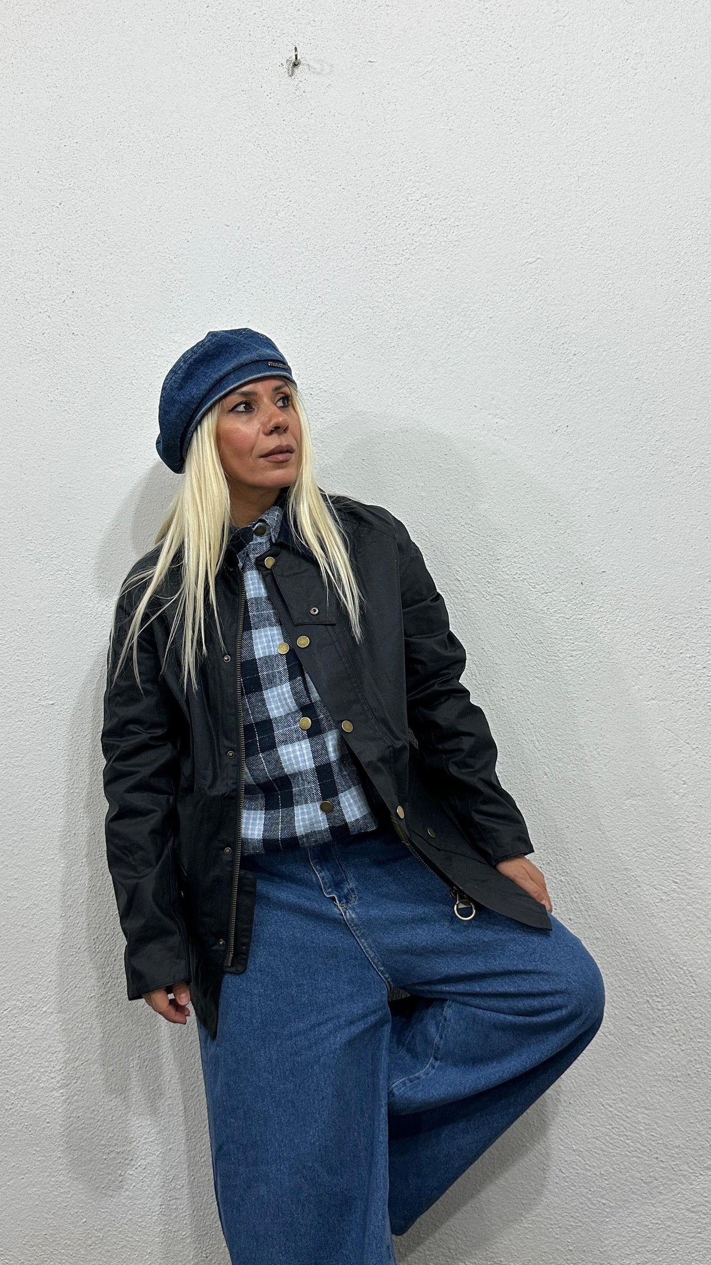 NuNu By Barbour İlhamlı Lacivert Oversize Mont