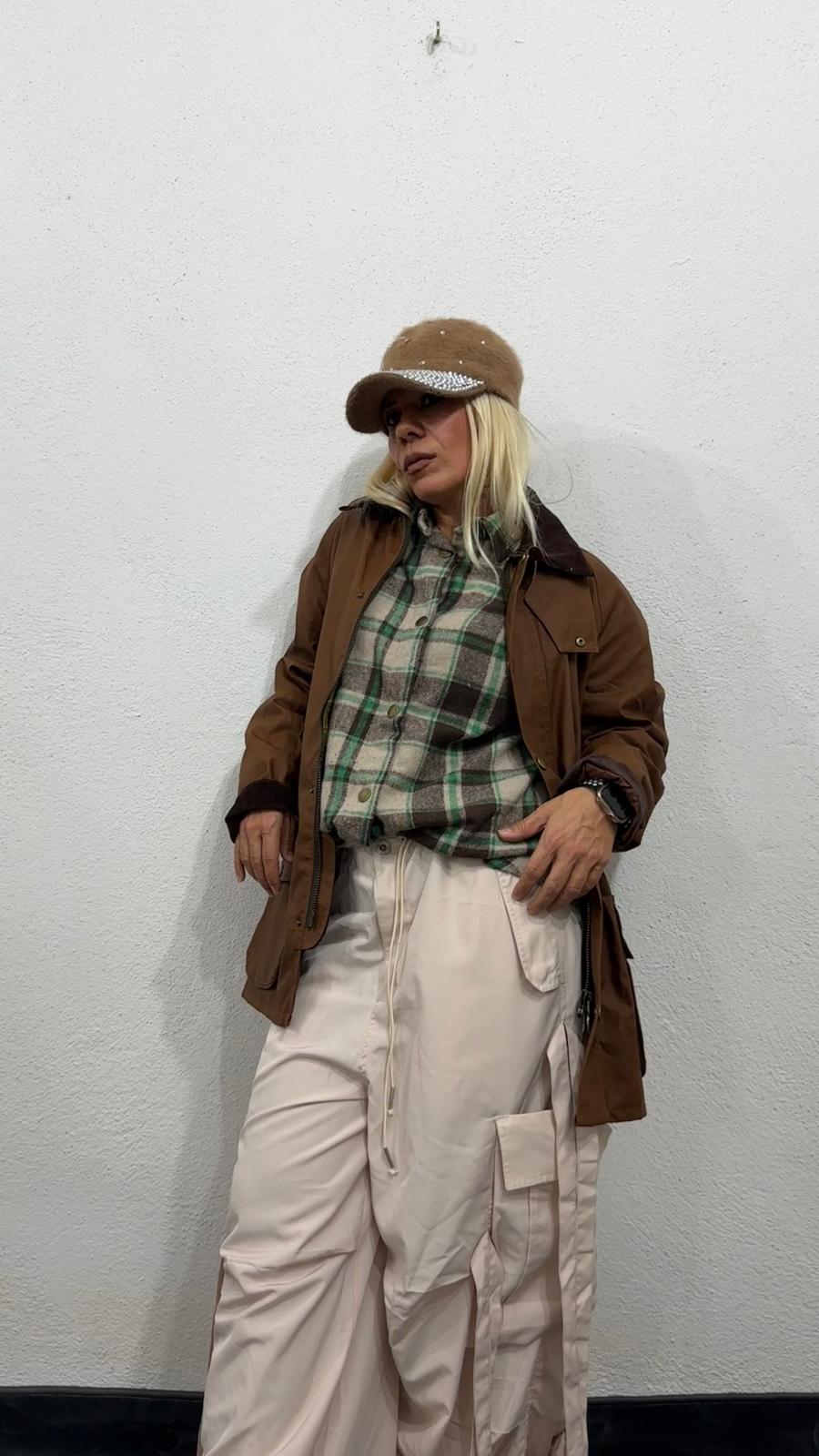 NuNu By Barbour İlhamlı Taba Oversize Mont