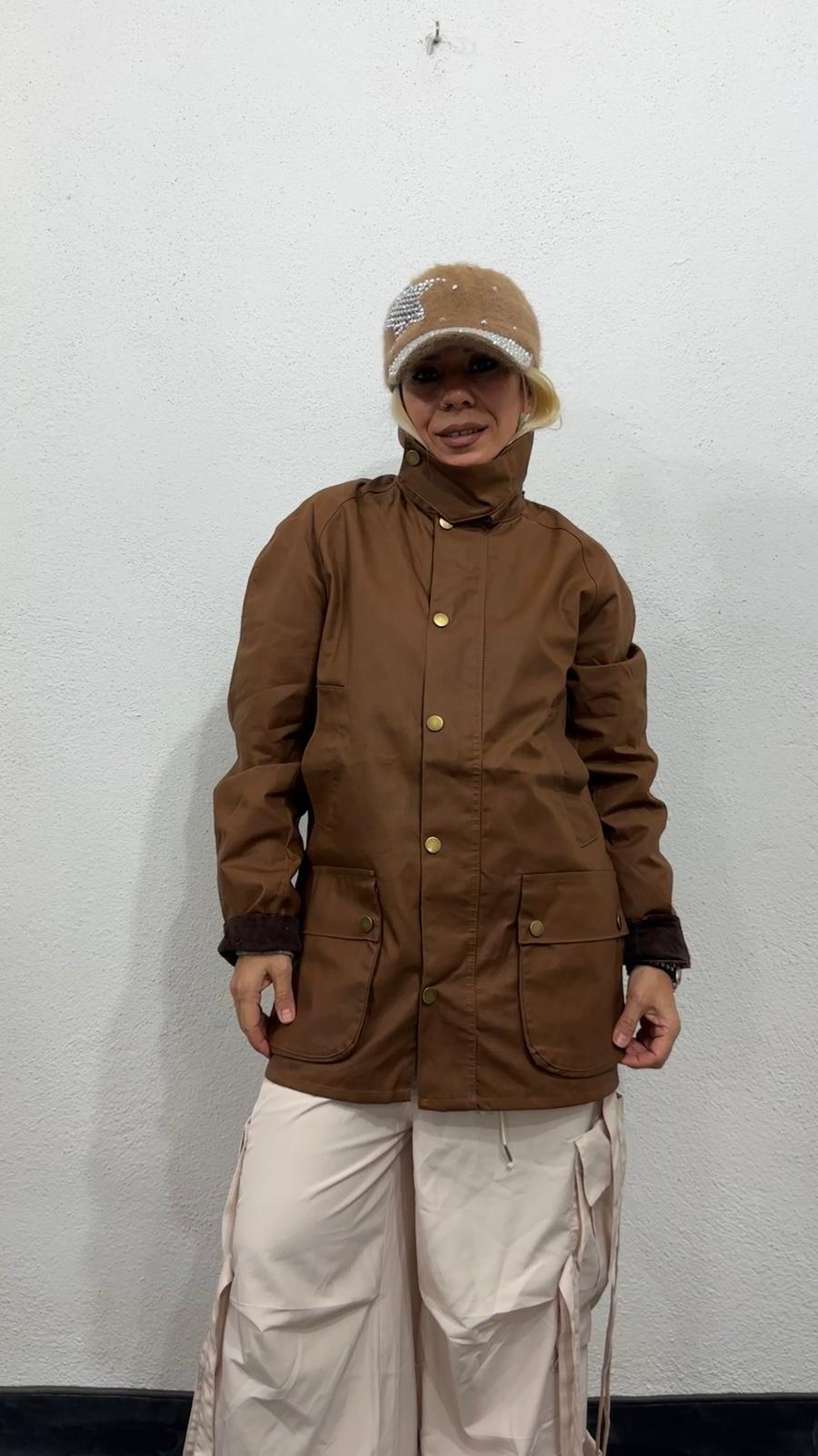 NuNu By Barbour İlhamlı Taba Oversize Mont