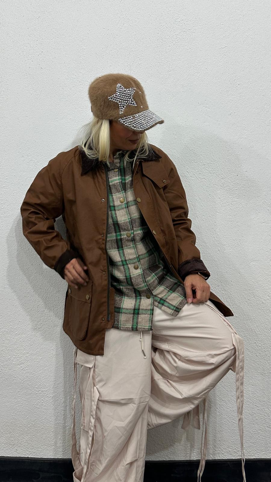 NuNu By Barbour İlhamlı Taba Oversize Mont