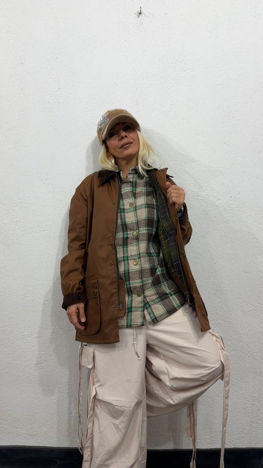 NuNu By Barbour İlhamlı Taba Oversize Mont