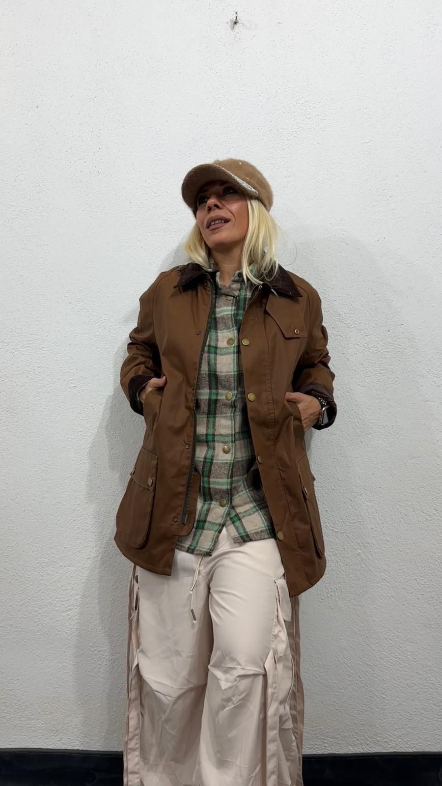 NuNu By Barbour İlhamlı Taba Oversize Mont