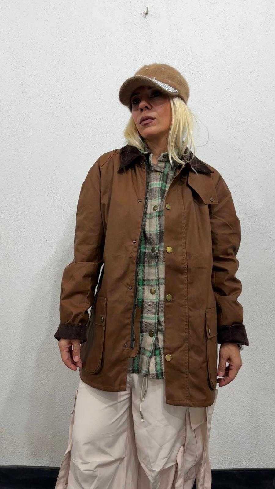 NuNu By Barbour İlhamlı Taba Oversize Mont