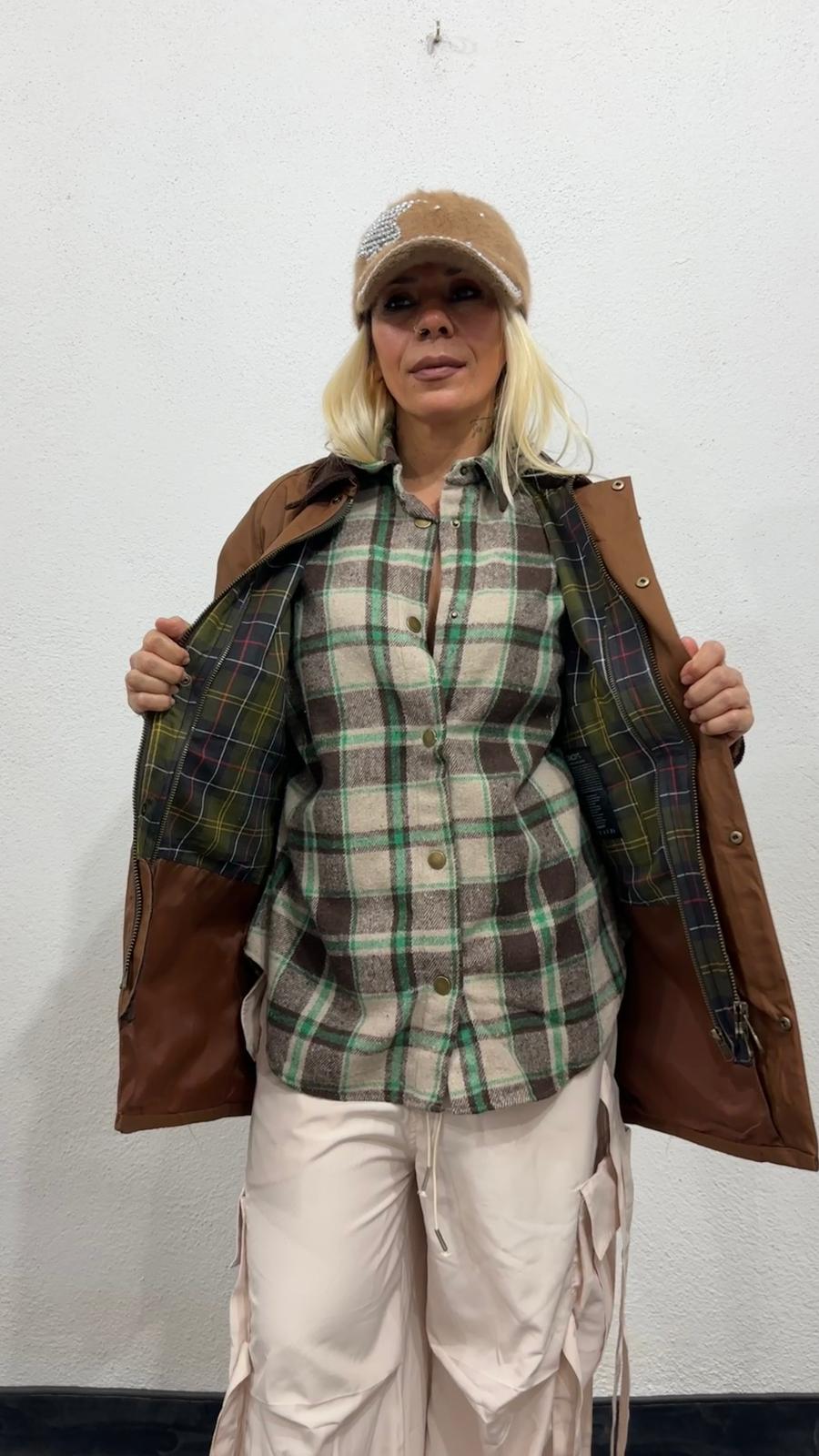 NuNu By Barbour İlhamlı Taba Oversize Mont