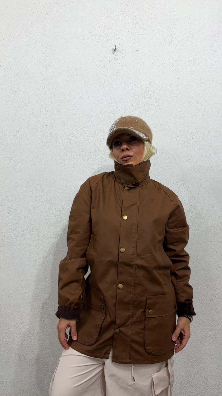 NuNu By Barbour İlhamlı Taba Oversize Mont