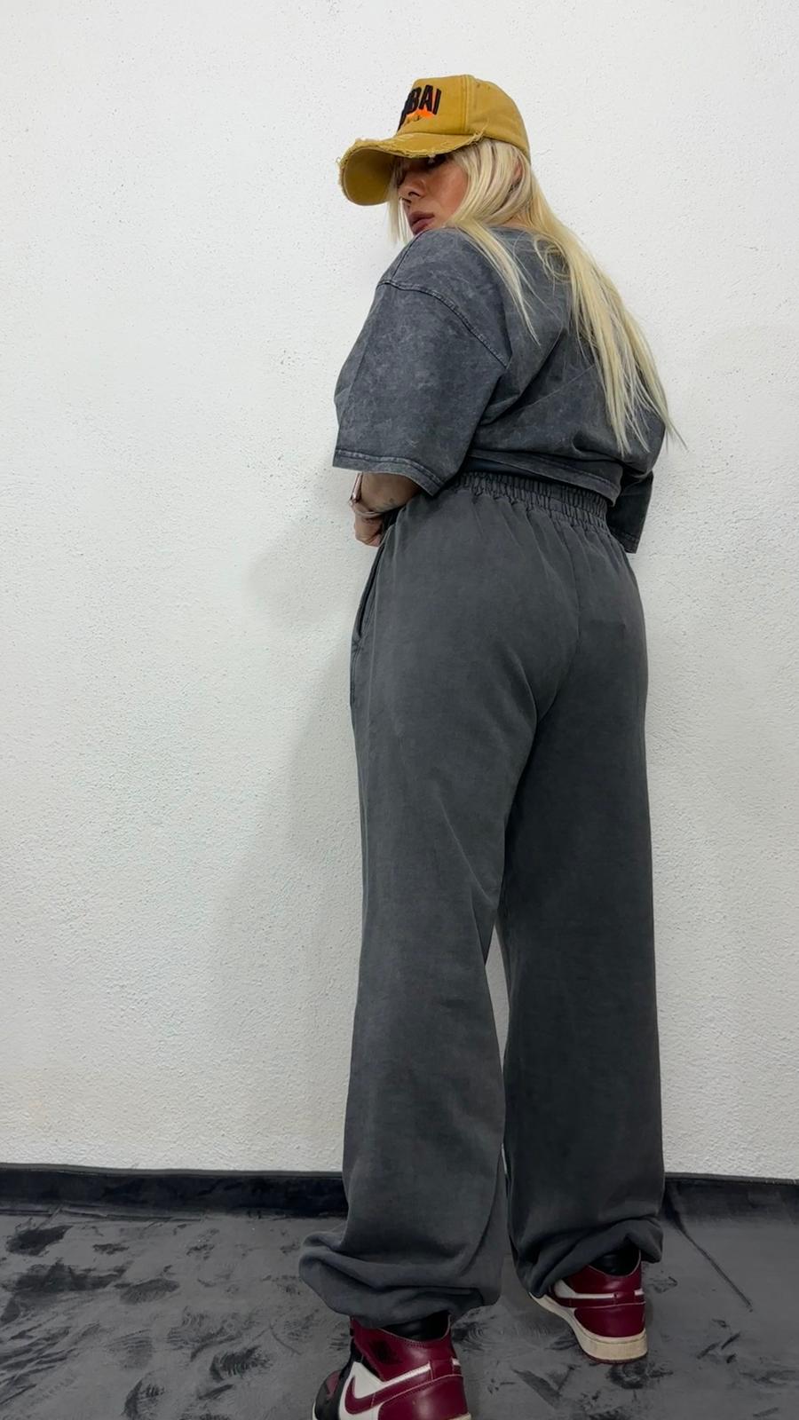 NuNu By Basic Oversize Antrasit Yıkama Joger Eşofman