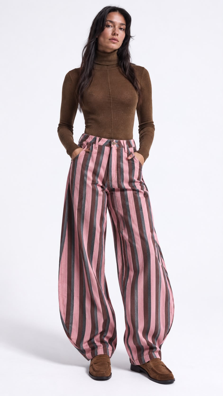 NuNu By Candy Stripe Balon Fit Kadın Pantolon 42