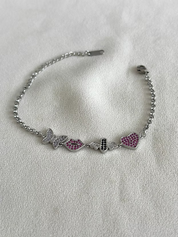 NuNu By Charm Detay Çelik Bileklik