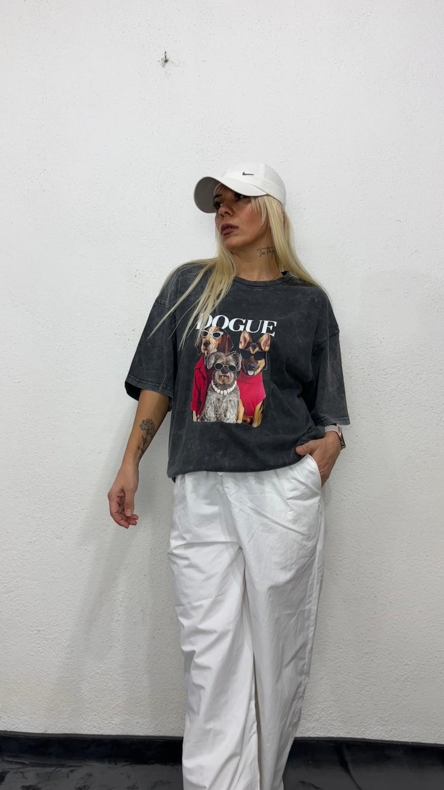 NuNu By Dogue Antrasit Yıkama Oversize T-Shirt