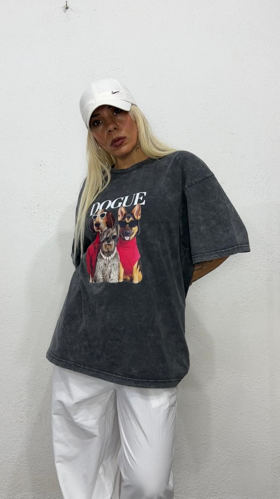 NuNu By Dogue Antrasit Yıkama Oversize T-Shirt
