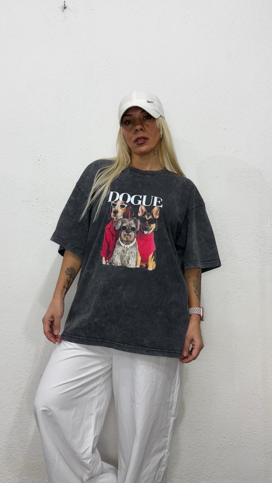 NuNu By Dogue Antrasit Yıkama Oversize T-Shirt