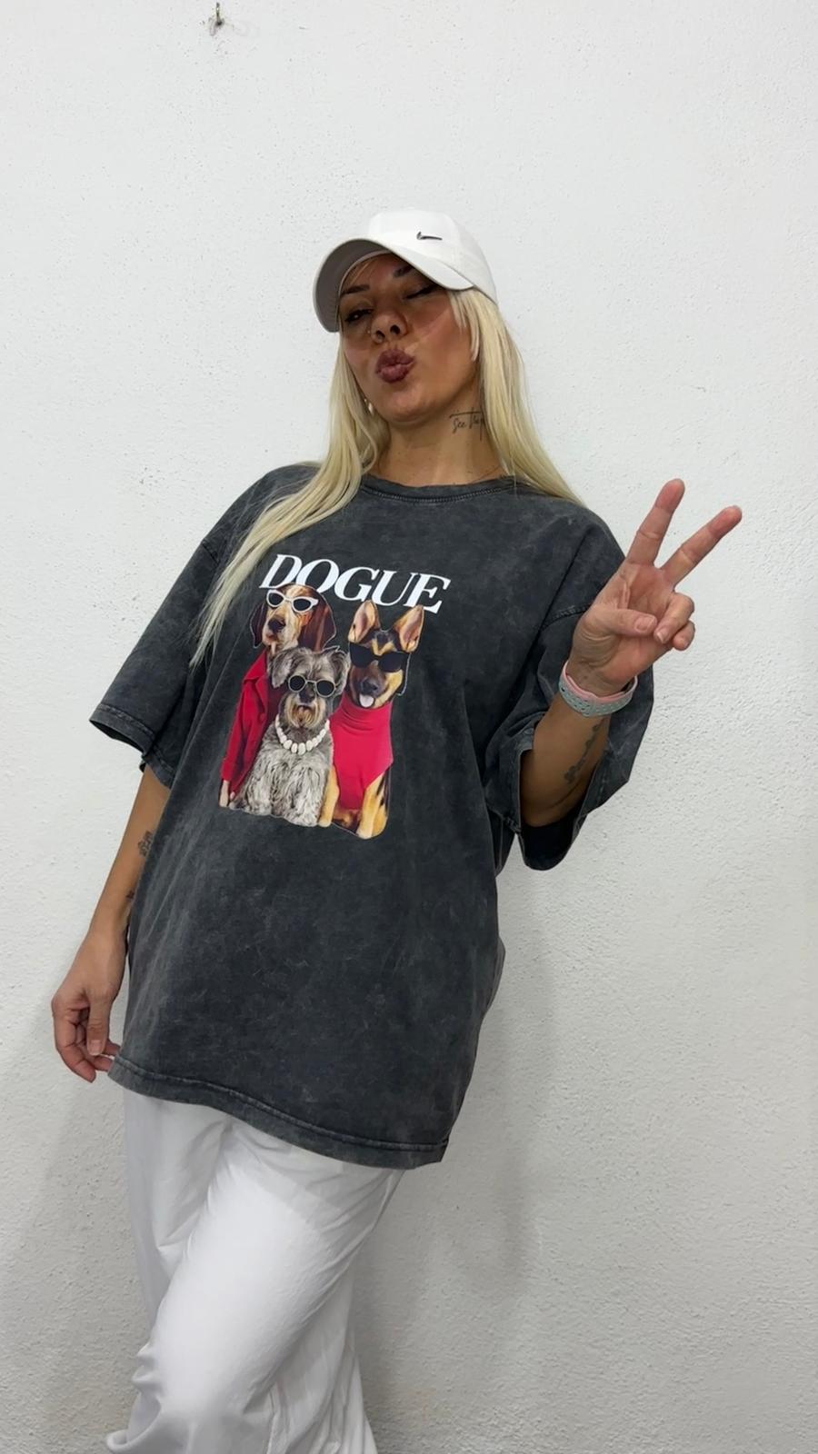 NuNu By Dogue Antrasit Yıkama Oversize T-Shirt