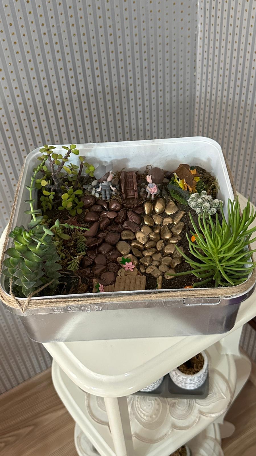 NuNu By Fairy Garden Minyatür Peri Köyü – Kişiye Özel Tasarım Teraryum Silver