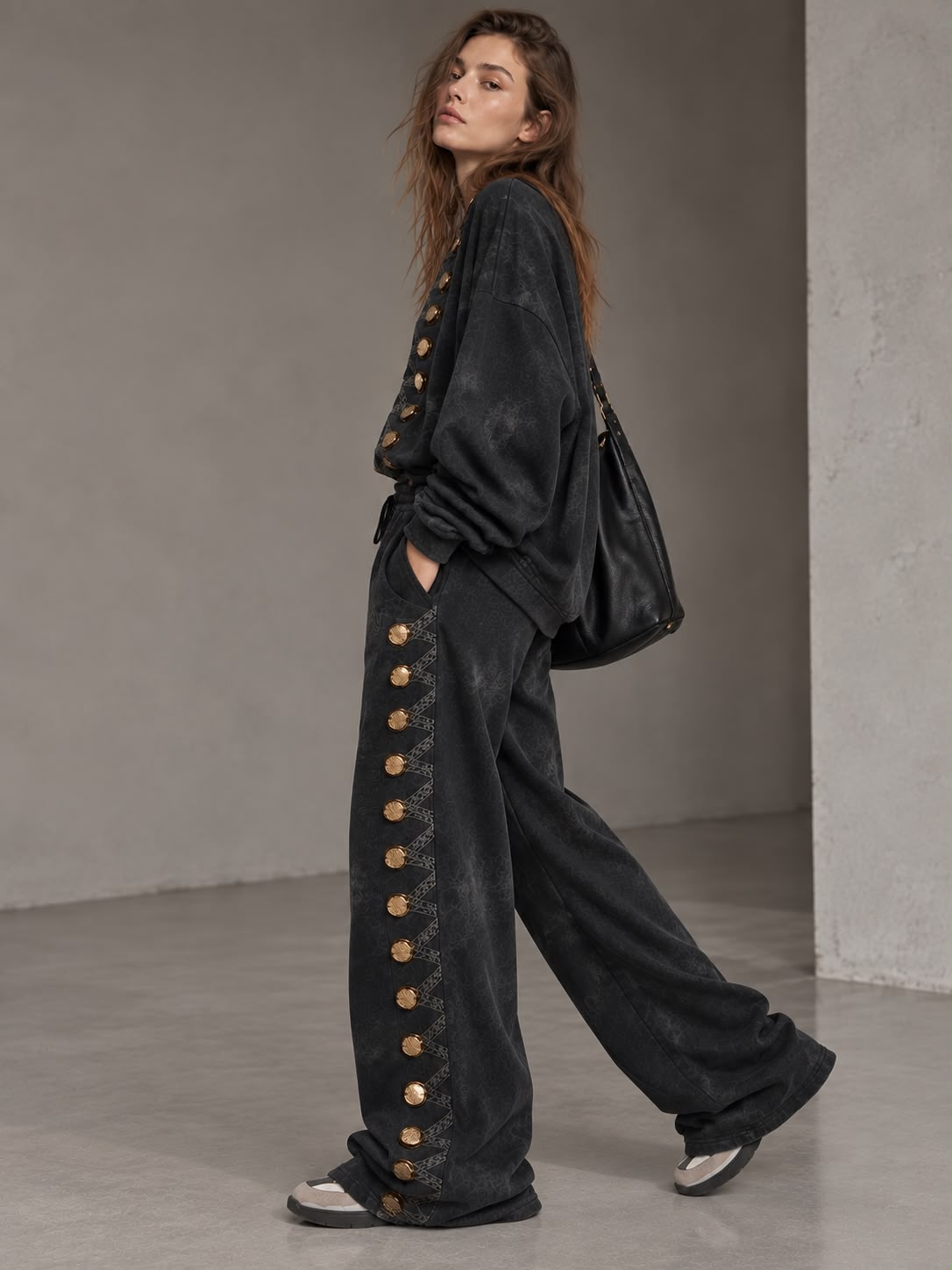 NuNu By Imperial Gold Oversize Kadın Eşofman Takımı