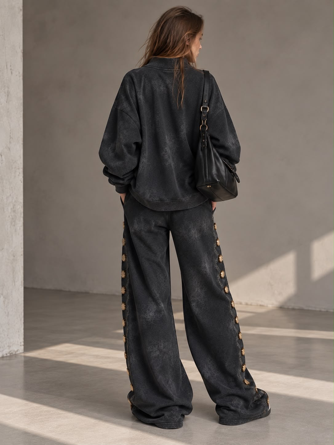 NuNu By Imperial Gold Oversize Kadın Eşofman Takımı