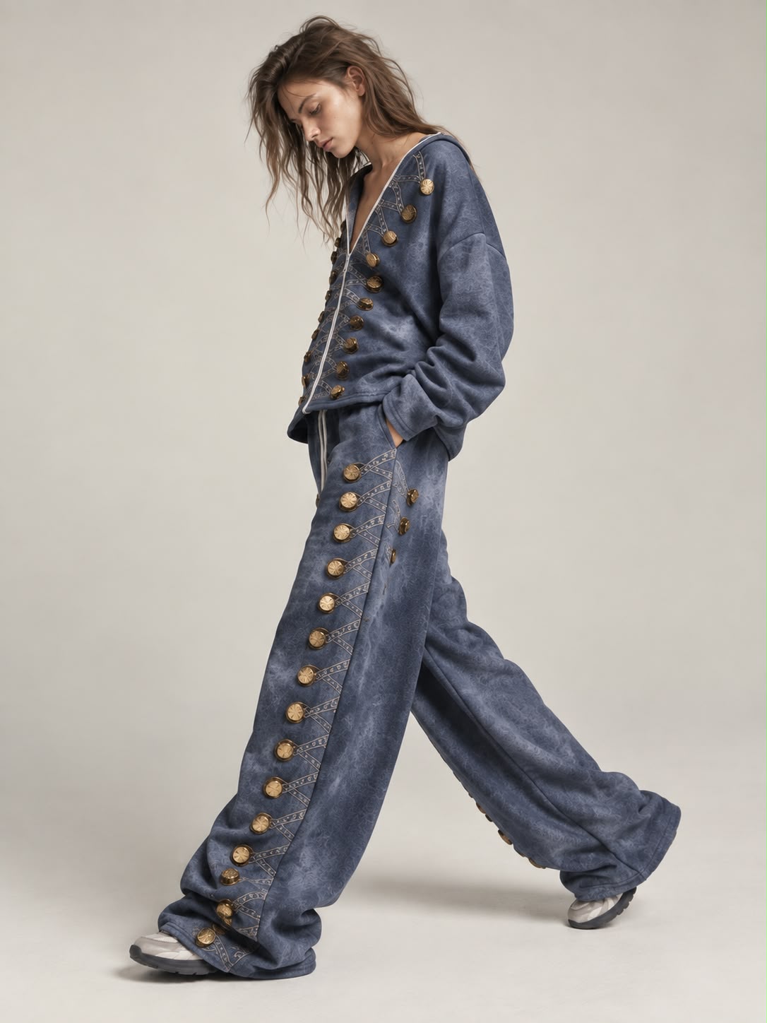 NuNu By Imperial Gold Oversize Kadın Eşofman Takımı