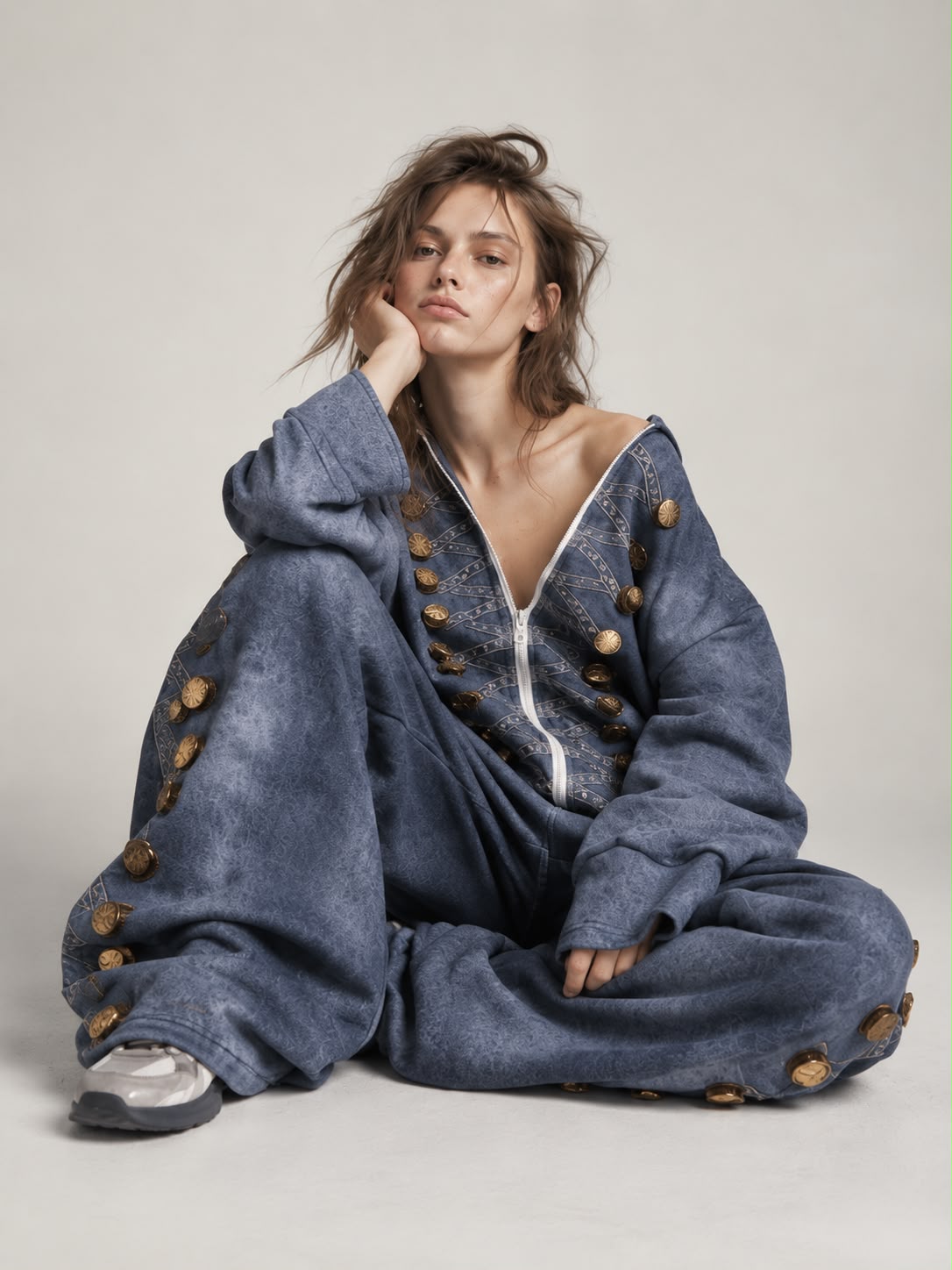 NuNu By Imperial Gold Oversize Kadın Eşofman Takımı