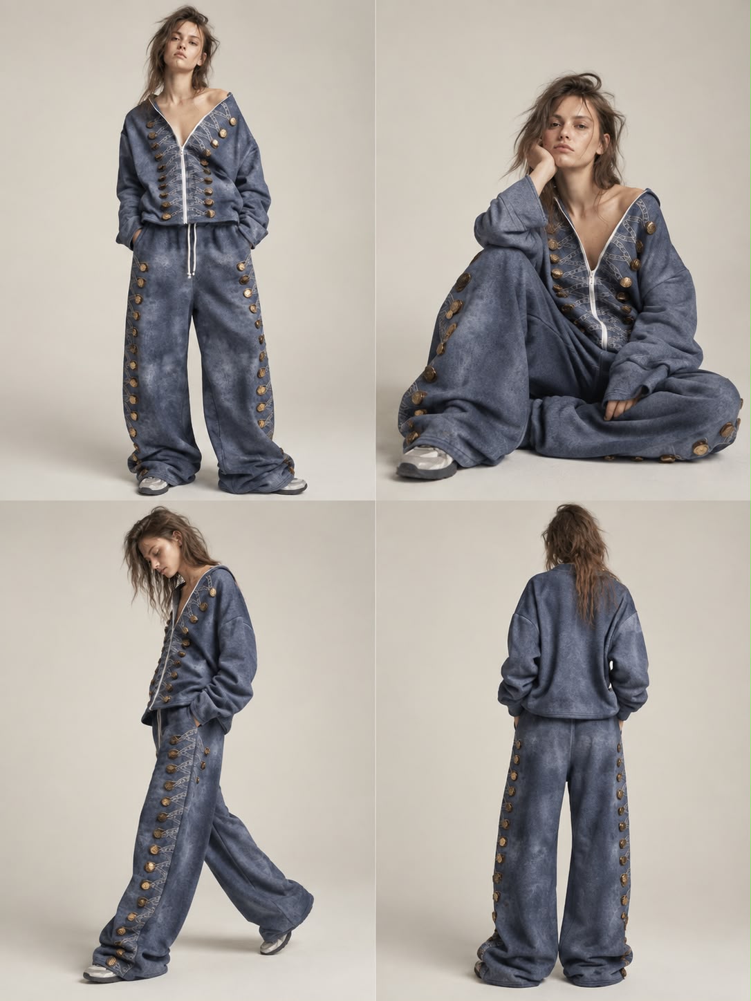 NuNu By Imperial Gold Oversize Kadın Eşofman Takımı