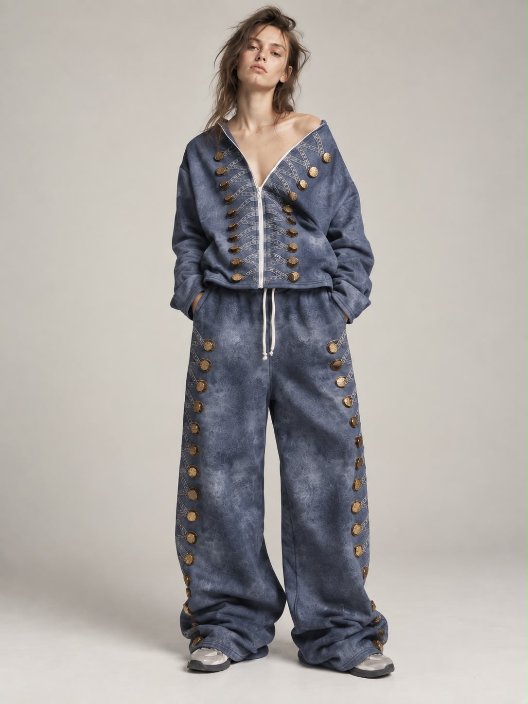 NuNu By Imperial Gold Oversize Kadın Eşofman Takımı