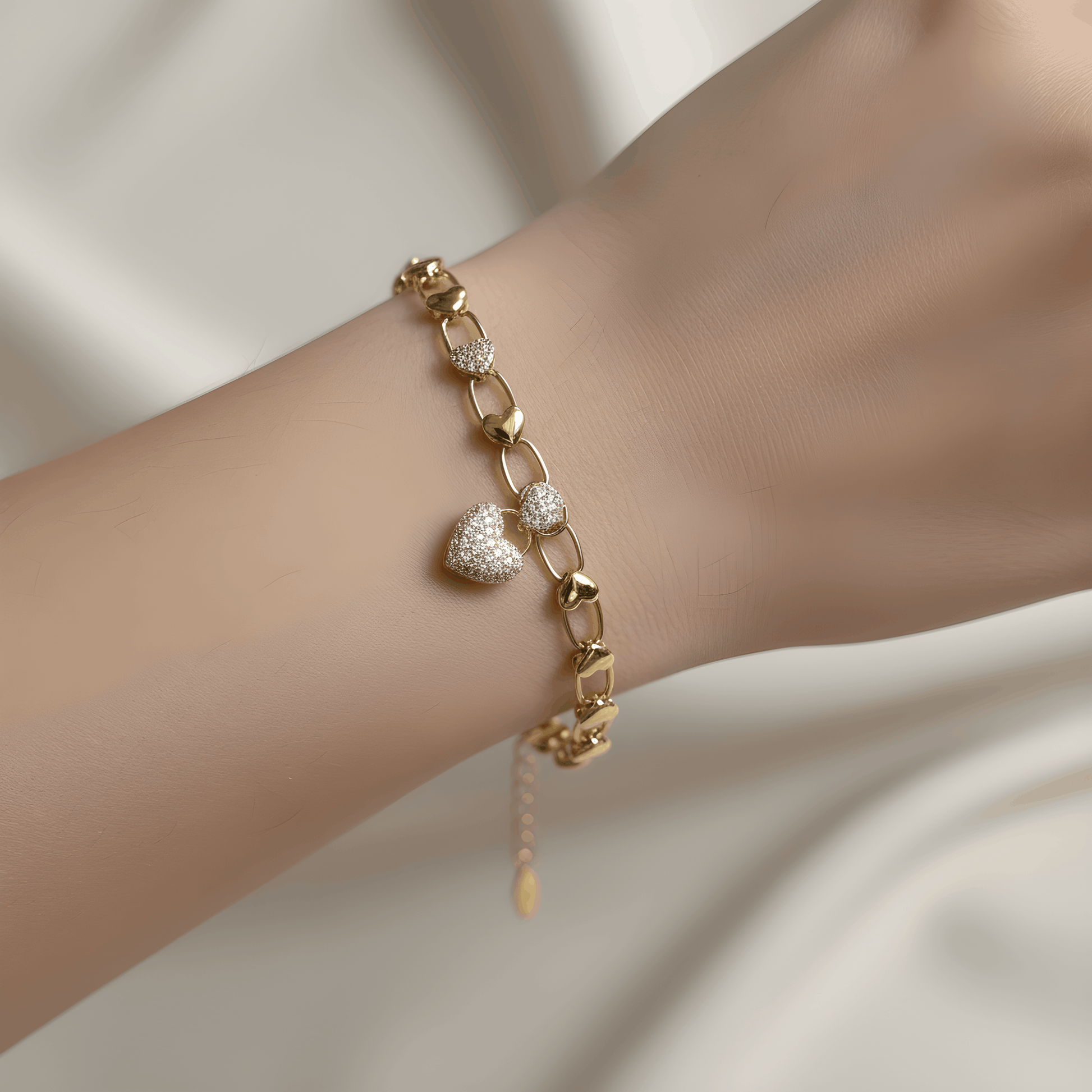 NuNu By Kalp Charm Xuping Bileklik Gold