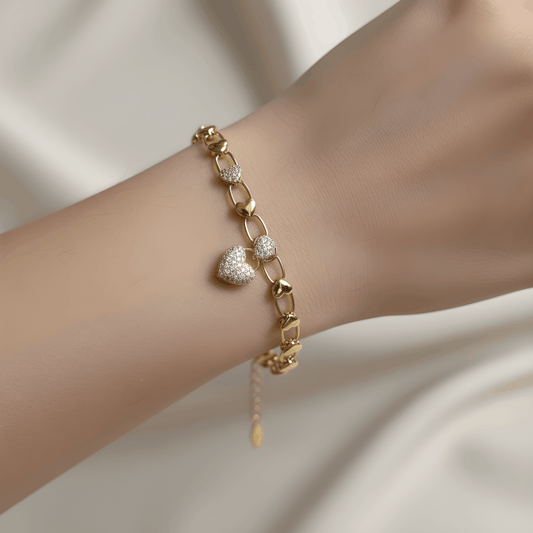 NuNu By Kalp Charm Xuping Bileklik Gold