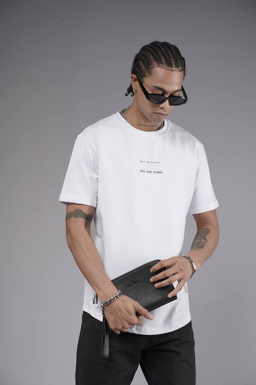 NuNu By King Erkek Beyaz Regular Fit Tshirt