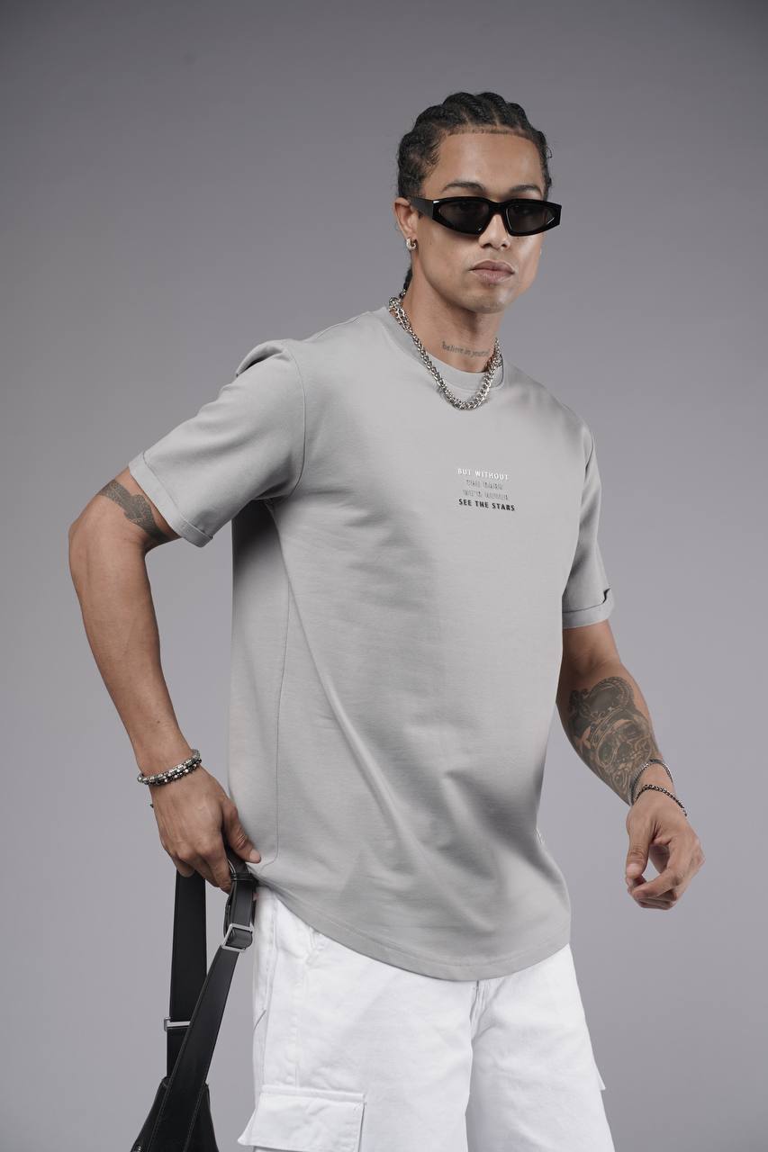 NuNu By King Erkek Gri Regular Fit Tshirt