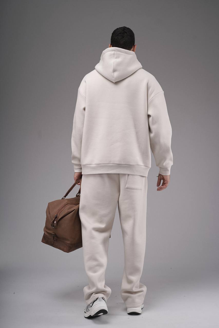 NuNu By King Oversize Bej Erkek Eşofman Takımı
