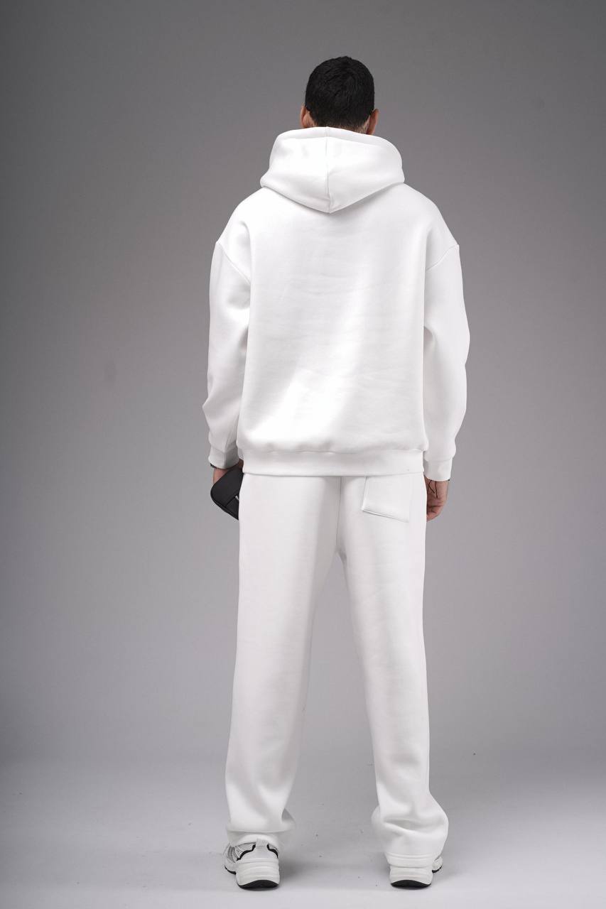 NuNu By King Oversize Beyaz Erkek Eşofman Takımı