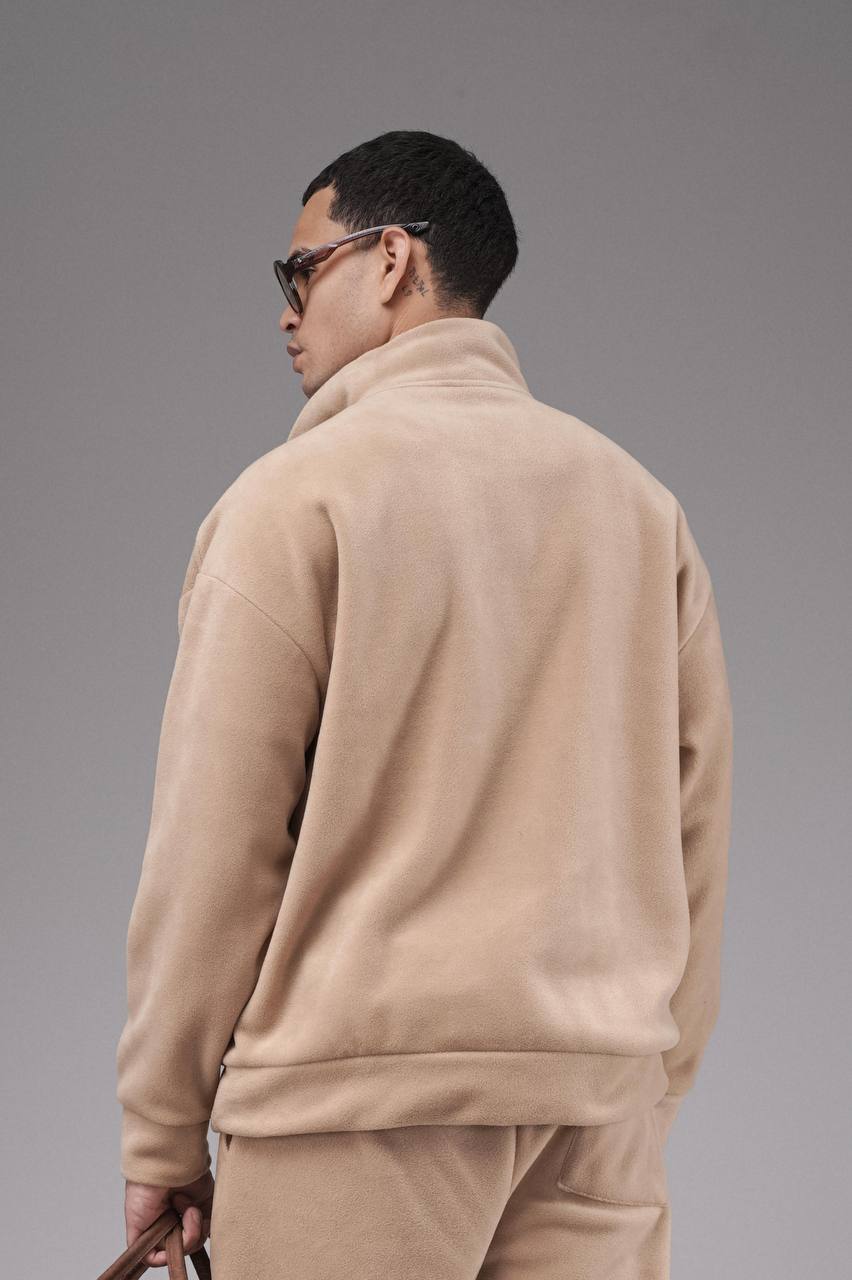 NuNu By King Oversize Camel Erkek Polar Eşofman Takımı